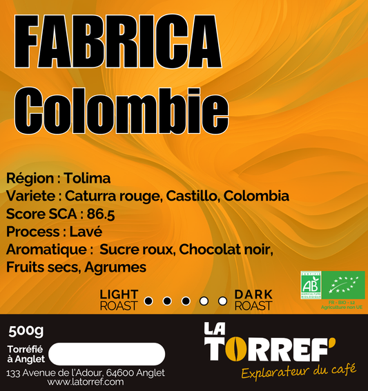 Fabrica - Colombie - Medium Roast - Bio