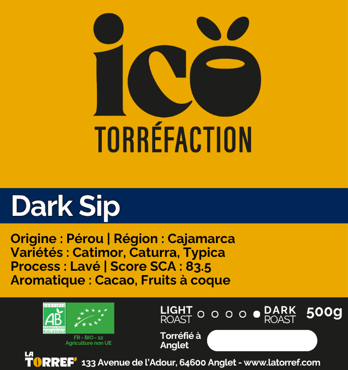 Sachet 500g Dark Sip Pérou — Icö Torréfaction