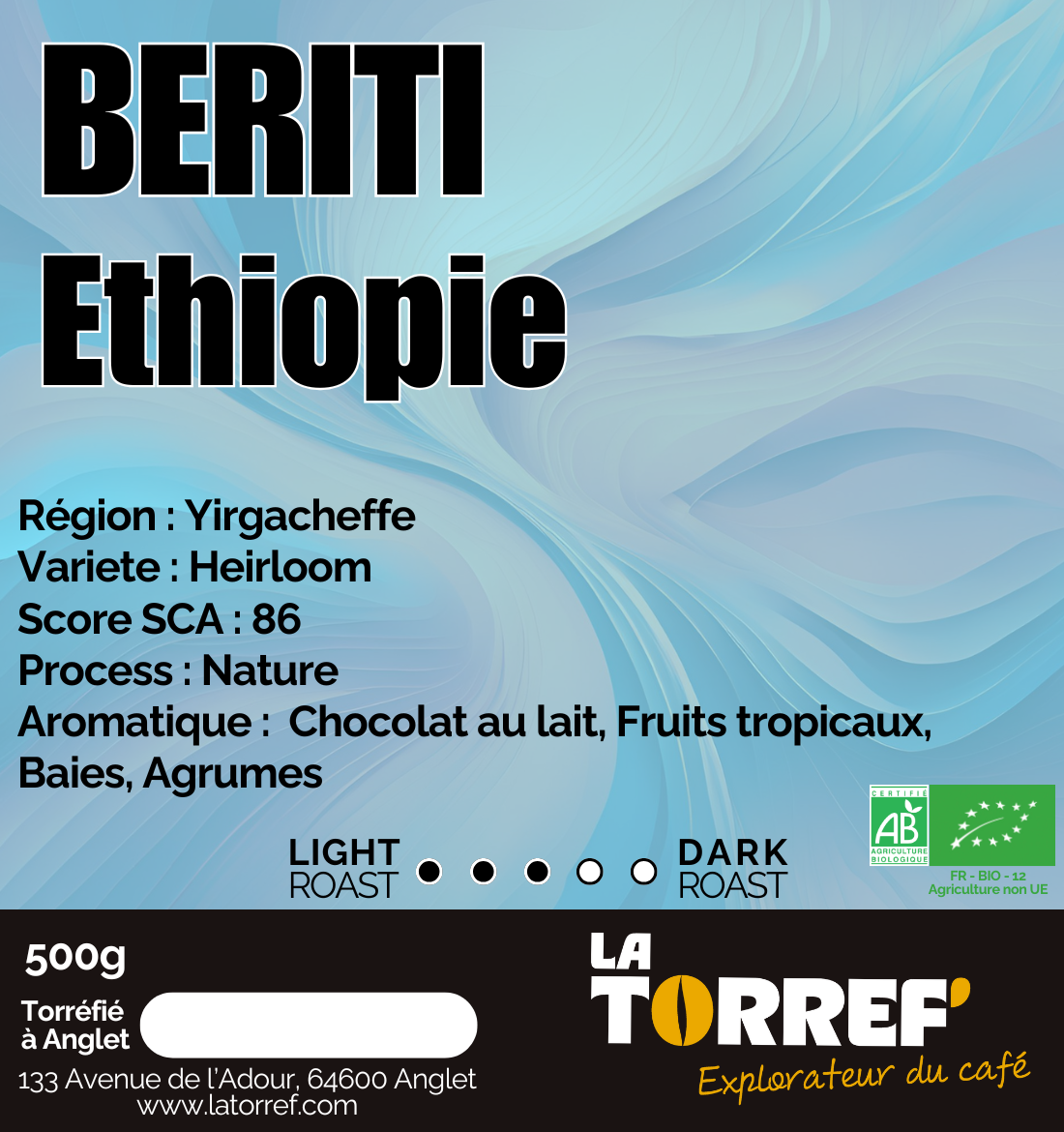 Beriti - Éthiopie - Medium Roast - Bio