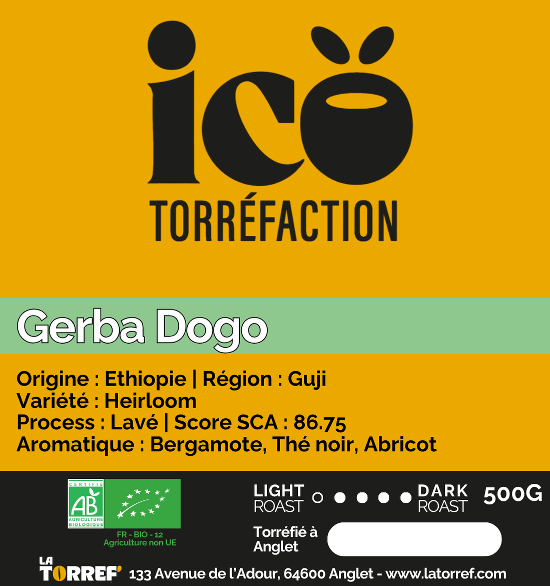 Gerba Dogo - Ethiopie - Icö Torréfaction