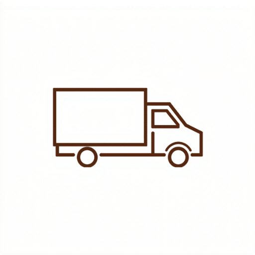 Camion de livraison, expédition rapide